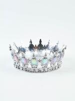 Корона топпер для торта серебряная 12,5х5,5