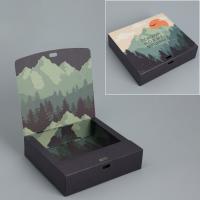 Коробка складная, двухсторонняя «Путешествие», 20 × 18 × 5 см