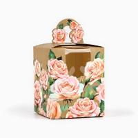 Коробка складная под один капкейк «Для тебя» 9 х 11 х 9 см