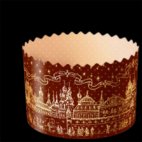 Форма бумажная Храм золотой d70*h85