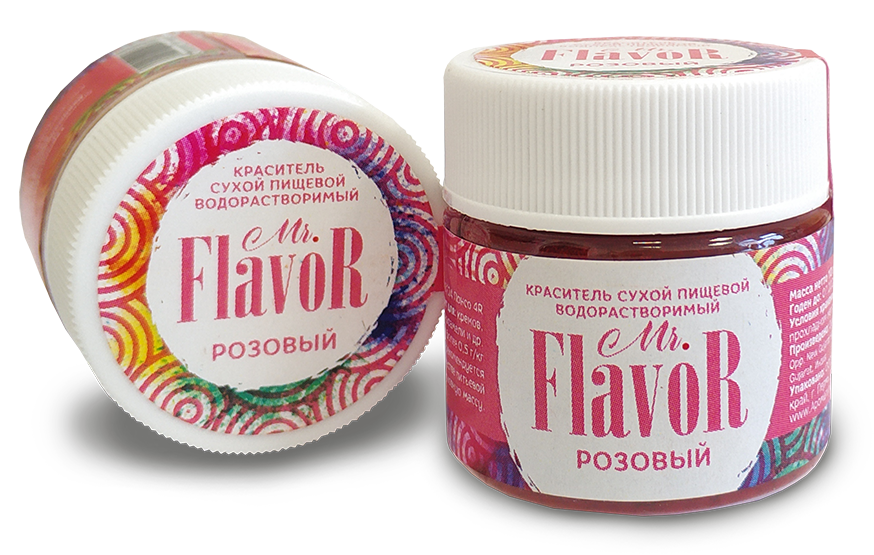 Краситель Mr.Flavor сухой водорастворимый, 10 гр (розовый)