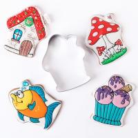 Вырубка « ДОМИК?, 84 х 114 мм, металл