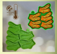 Молд силиконовая Носки зел.