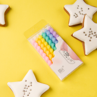 Набор свечей для торта «Спираль» (цветные, 10 см) 6 шт