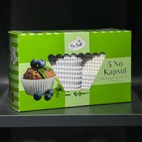 Капсула бумажная круглая 38х27 мм белая (короб 750 шт.)