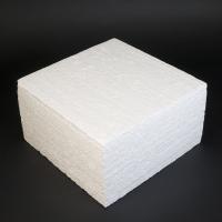 Фальш ярус для торта, Квадрат 20 см, высота 10 см (пенопласт)