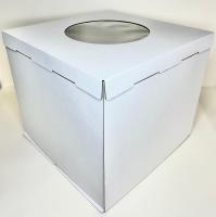 Коробка для торта 500х500х500 см, с окном Ру.