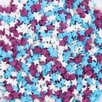 Посыпка кондитерская Звездочки (голубые, фиолетовые, белые)