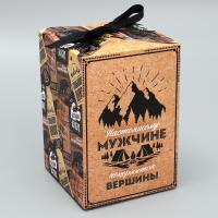 Складная коробка «Настоящему мужчине», 12 × 18× 12 см