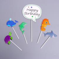 Топпер «С днём рождения», морские жители