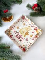 Коробка с прозрачной крышкой волна “Умка” 150х150х30 мм