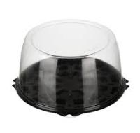 Пластиковая тортовая коробка 114х198 мм, круглая