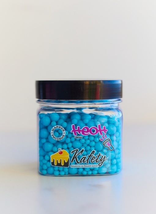 Посыпка кондитерская рисовая серии НЕОН, 100 гр (голубая)