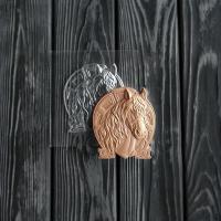 Форма пластиковая Конь с подковой, барельеф большой
