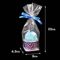 Пакет прозрачный с жестким дном, 50*65 мм, высота 22 см