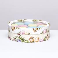 Коробка круглая с окном 