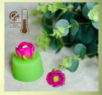 Молд силиконовый Ранункулюс зел.