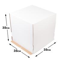 Коробка для торта 35*35*35 см, без окна (самолет)