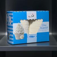 Капсула бумажная круглая 50х40 мм белая (короб 500 шт.)