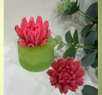 Молд силиконовый Цветок 4,5*5,7 см зел.