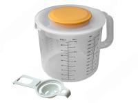 Мерная чаша с крышкой, 2500 мл