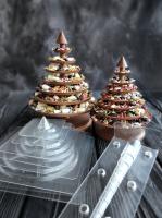 Форма пластиковая Набор сборных елок, фигурки