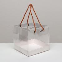 Короб под кулич, бенто белая 14×14×14