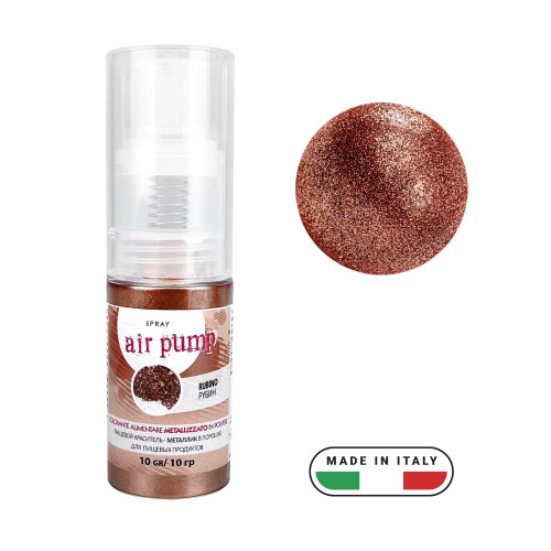 Краситель сухой блестящий с распылителем Air Pump , 10г (рубин)