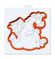 Вырубка для пряника с трафаретом 