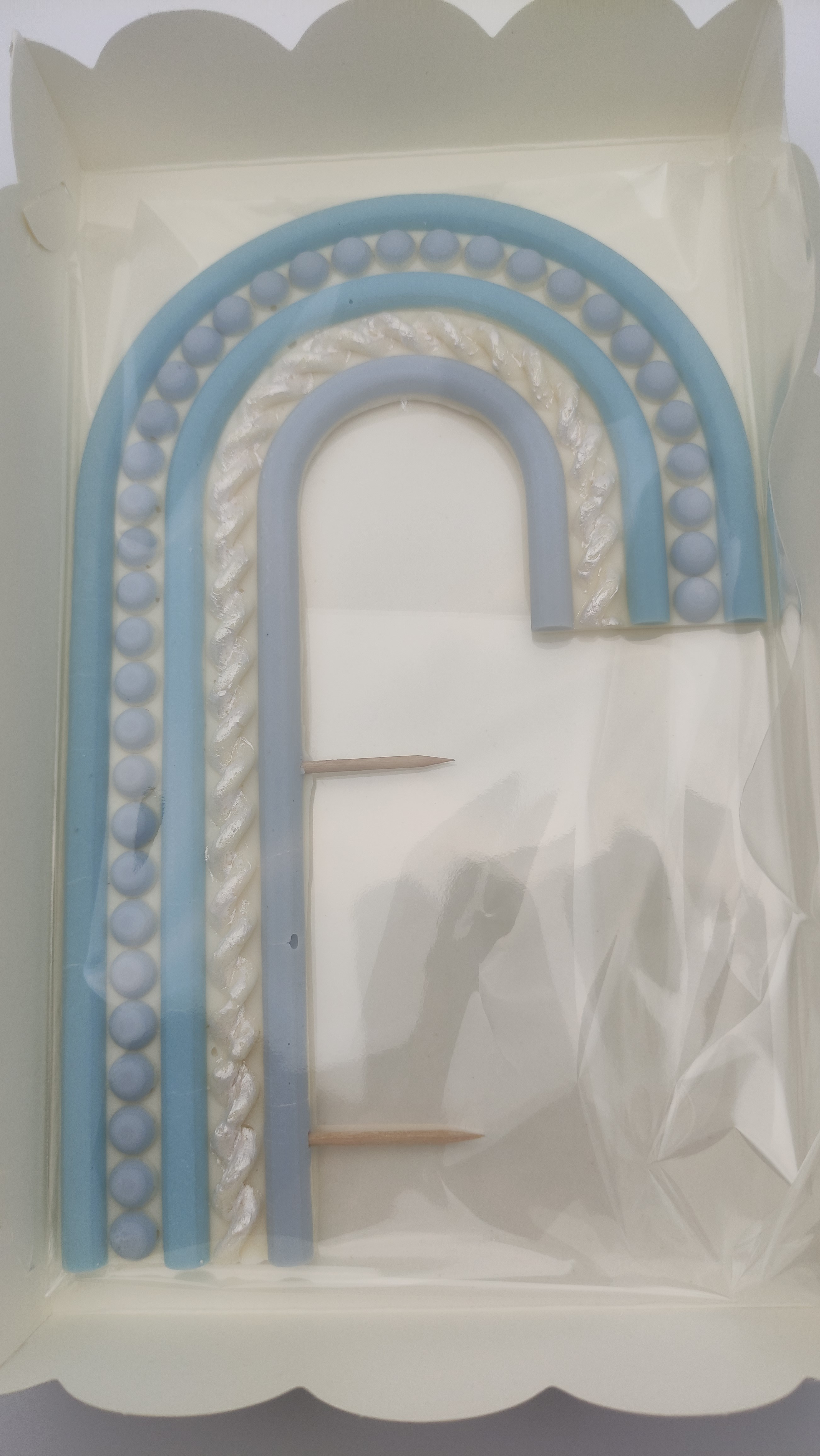 Декор "Радуга" из шоколадной глазури в ассортименте (6)