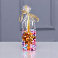 Пакет фасовочный, с донной складкой, «Бант золотой» 9×19 см