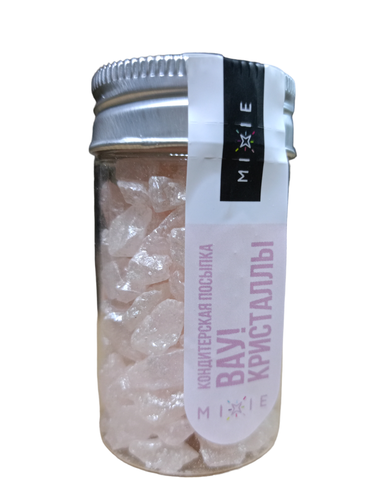 Посыпка сахарная MIXIE "Вау! Кристаллы", 50 гр (розовые)