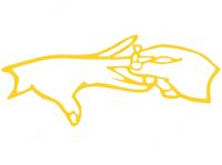 Топпер «Силуэт обручение» золотой