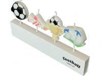 Набор свечей для торта «Футбол» 8 см, 4 шт