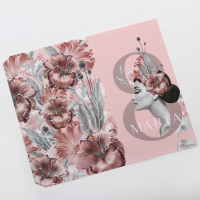 Обертка для шоколада «8 марта», 18.2 х 15.5 см