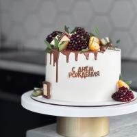 Топпер боковой топпер для торта «С днем рождения №5», золото