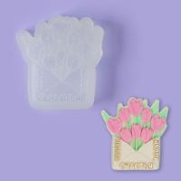 Mолд силиконовый «Конверт с тюльпанами», 9×7,5 см