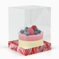 Коробка для бенто с прозрачным куполом «Шелк», 15 х 15 х 20 см