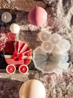 Молд силиконовый Коляска конструктор SM