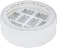 Коробка для макарон Шляпная 8 шт с окном и лежементом, белая d 200 мм h 60 мм РУ. тубус