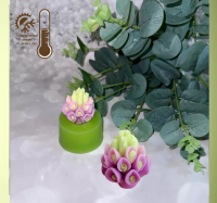 Молд силиконовый Цветок 4*4 см зел.