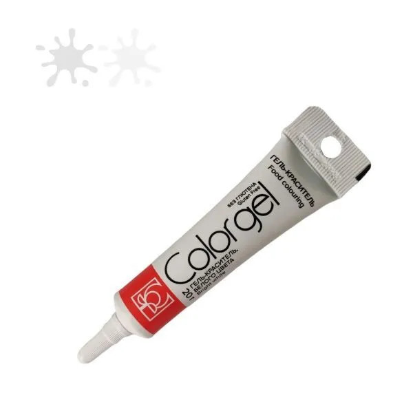 Краситель гелевый Колоргель "COLOR GEL" (туба 20г) (белый)
