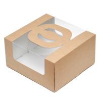 Коробка тортовая крафт 220х230х120 ЭкоЛайн