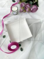 Коробка с прозрачным куполом 160*160*40мм (белая)