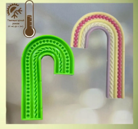 Молд силиконовый Радуга 4 зел.