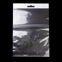 Пакетик (конверт) прозрачный с клейкой полоской и европодвесом 15*20 см