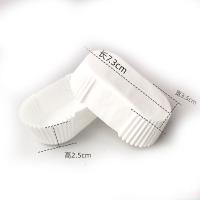 Капсулы овальные для эклеров белые 73*35*24 мм