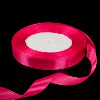 Лента атласная Малиновая (28), 25 метров