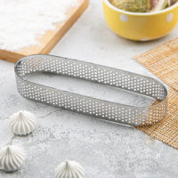 Овал для выпечки перфорированный 11,9x3,5 см, h=2 см