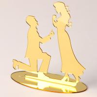 Топпер на торт «Предложение», золото